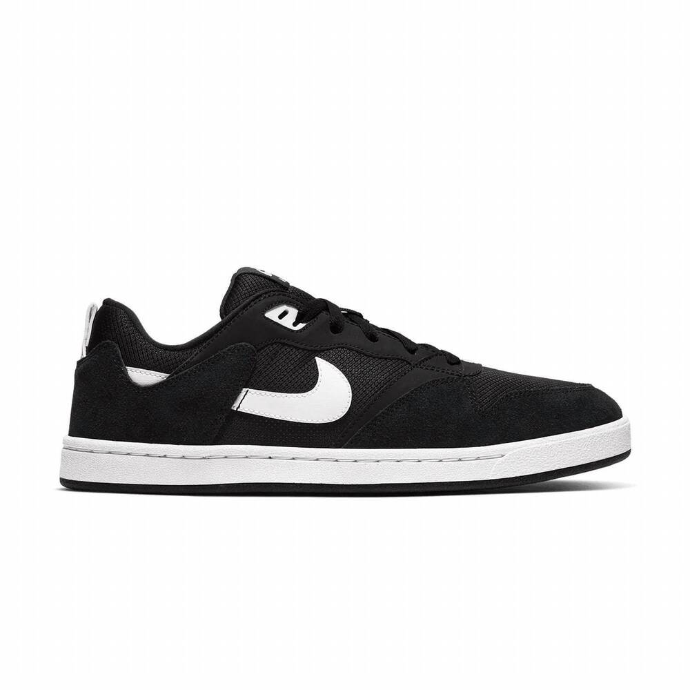 NEW NIKE men's sb alleyoop sneaker in black white